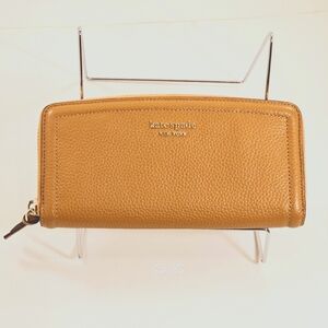 Kate Spade Knott Slim Continental Wallet Zip Around Leather